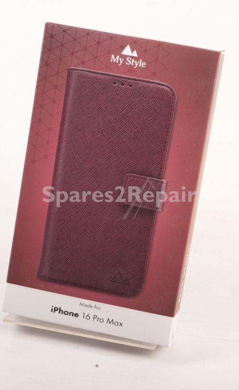 Mystyle Leather Bag Gsm - 29759 My Style Flex Wallet For Apple Iphone 16 Pro Max Bordeaux