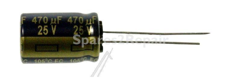 Panasonic 25v Radial Electrolytic 105 De - 470uf-25v Eeufc1e471 Elcap Radial Pan 105° Low Impedance 10x16mm -rohs-
