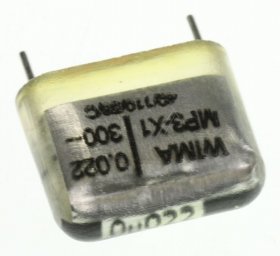 Wima Decoupling Capacitor - 0,022uf-300v Mp3-x1 Safety Capacitor Rm=15 -rohs- 22nf