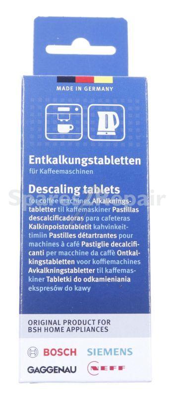 Workshop Service Aids - 00312453 Descaling Tablets Suitable For Coffee Machines And Kettles And Hot Water Dispensers Contents: 6 X 18g - Sufficient For 3 [Bosch Siemens]