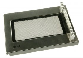 Lg Door - 3581w1a381m Door Assembly Stainless Steel + Black