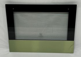 Door - 5551184319 Window Black Aeg 595 5x332mm [Electrolux Aeg]