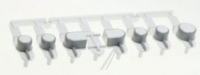 Pushbutton - C00428510 480111105172 Push Button 8 Opt White-grey [Whirlpool Indesit]