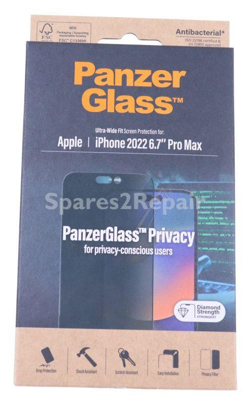 Panzerglass Display Protective Film - P2774 Panzerglass Privacy Screen Protector Apple Iphone 14 Pro Max Ultra-wide Fit