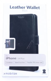 Mobilize Leather Bag Gsm - 28478 Mobilize Leather Case Apple Iphone 14 Plus Black
