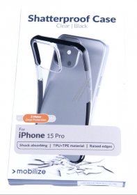 Mobilize Leather Bag Gsm - 28921 Mobilize Shatterproof Case Apple Iphone 15 Pro Black