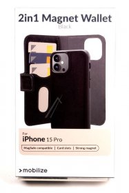 Mobilize Leather Bag Gsm - 29289 Mobilize 2in1 Magsafe Compatible Gelly Wallet Case Apple Iphone 15 Pro Black