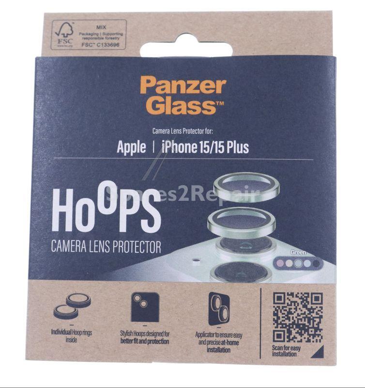 Panzerglass Display Protective Film - 1191 Panzerglass Hoops Camera Lens Protector Iphone 15 | 15 Plus | Green