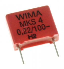 Wima Mks4 Pulse Capacitor - 0,22uf-100v Mks4-capacitor P=7,5mm 220nf