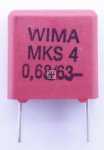 Wima Mks4 Pulse Capacitor - 0,68uf-63v Mks4-capacitor Rm=7,5mm -rohs-compliant-