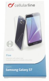 Cellular Line Leather Bag Gsm - Finecgals7t Fine Flexibles Tpu-backcover Ultra Slim For Galaxy S7