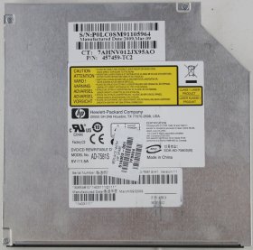 Hewlett Packard - DVD-RW - AD-7581S - Version:11 - SOK-AD-7580S(B) - 457459-TC2 - SATA