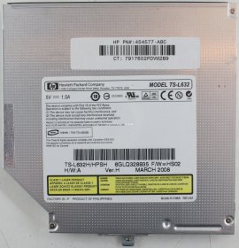 Hewlett Packard - DVD-RW - TS-L632 - TS-L632H/HPSH - Ver.H - 454557-ABC - BG68-01198A - REV.02 - PATA