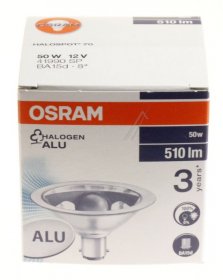 Osram B15d Halogen Lamps - Halospot 70 50 Niedervolt-halogenlampe Mit Reflektor, Ba15d, 50 W, 12 V