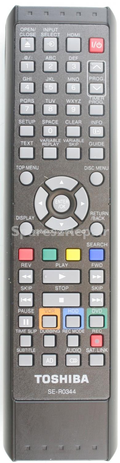 Toshiba SER0344 SE-R034 Remote Control (Original)
